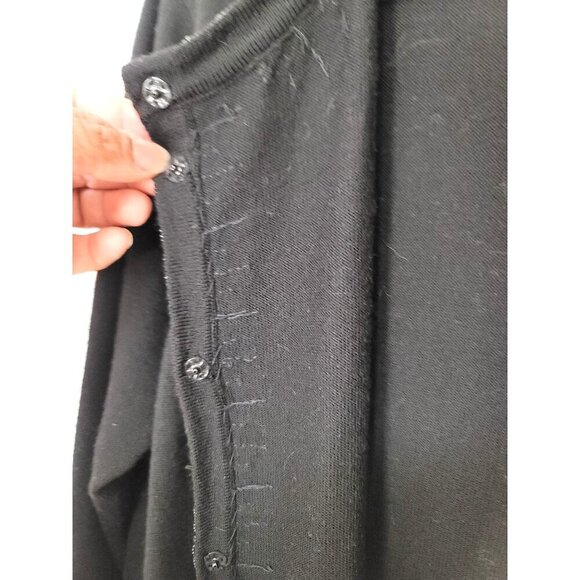 Talbots Black Sequined Cardigan Sweater Size XL 100% Pure New Wool - Picture 6 of 14